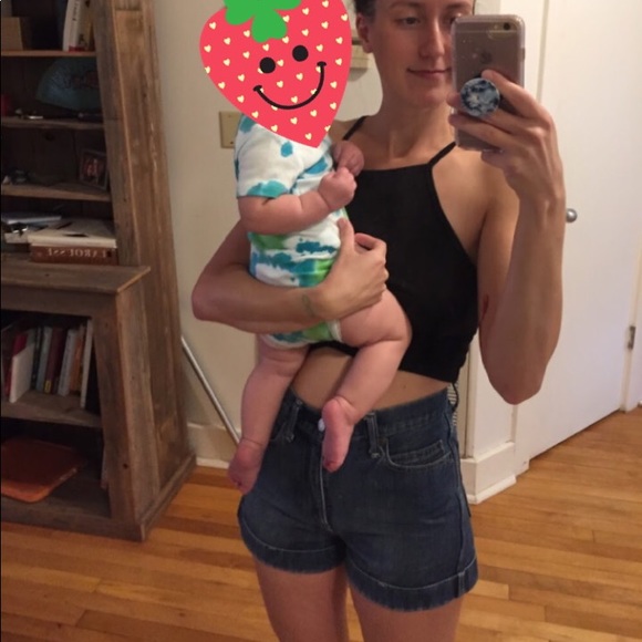 GAP Denim high waisted mom shorts - Picture 5 of 5